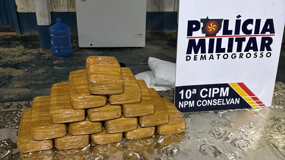 PM prende homem com 15 tabletes de pasta base de cocaína em MT
