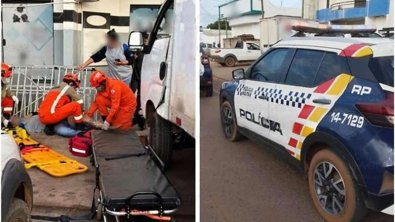 Bandidos tentam matar homem com 5 tiros; mãe presencia ataque