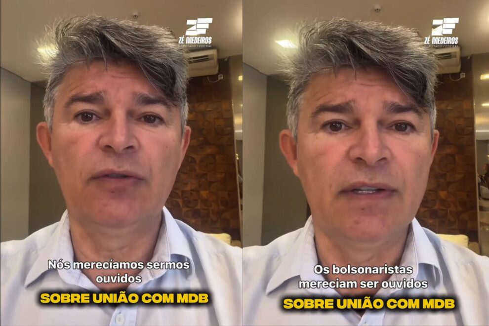 “Os bolsonaristas mereciam ser ouvidos”, dispara Medeiros após aliança entre PL e MDB
