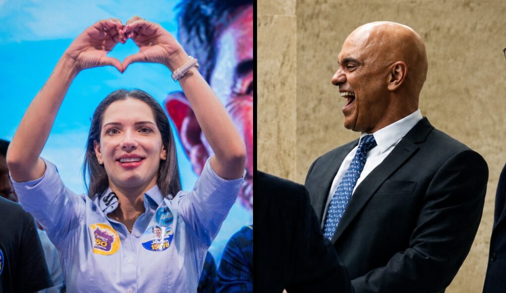 Janaína Riva mostra força com Alexandre de Moraes e toma tempo de TV de Zé Medeiros