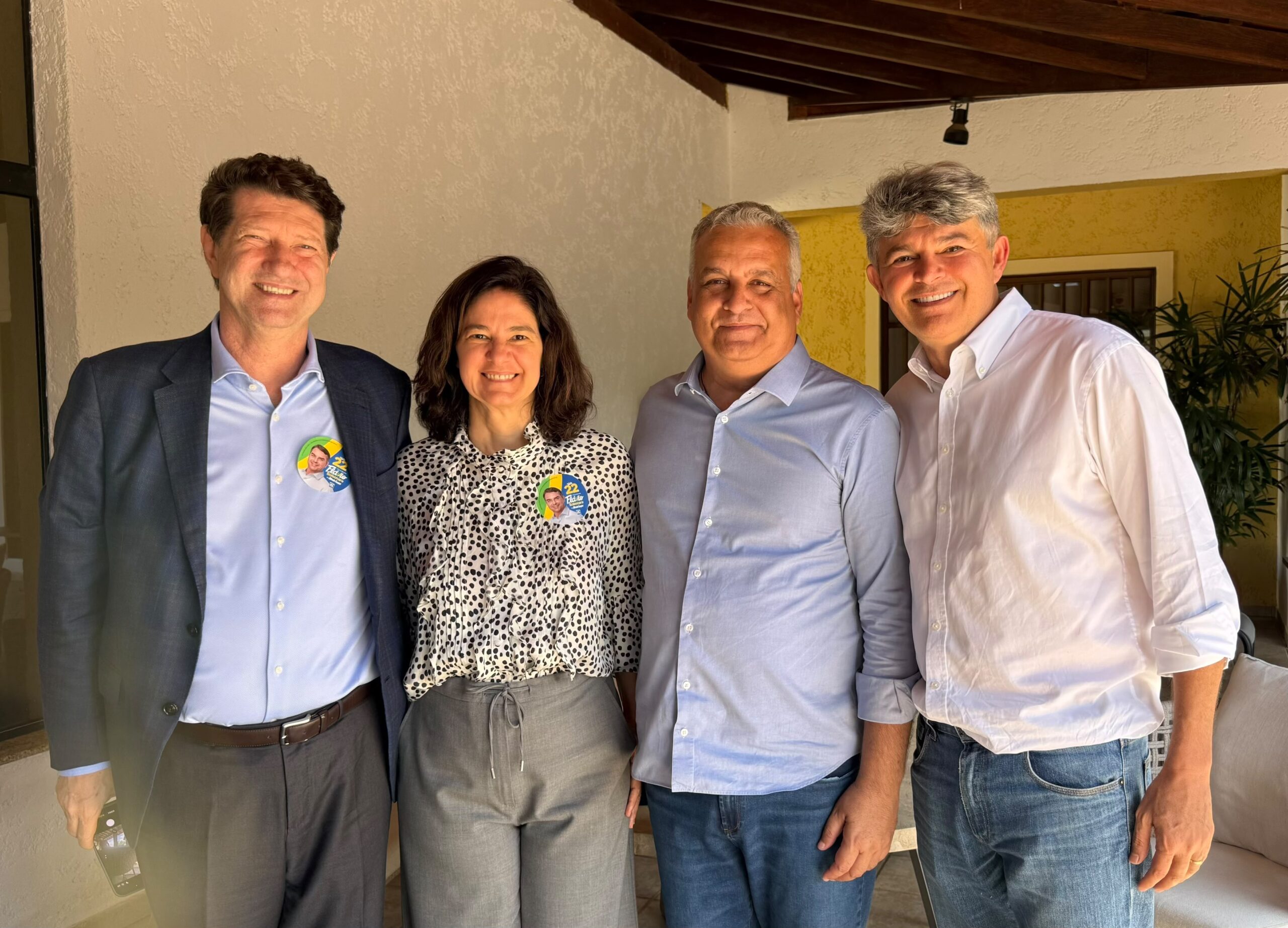Medeiros e Odílio se reúnem com vice de Flávio e projetam buscar 75% dos votos em MT