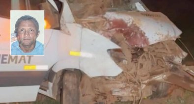 Batida entre moto e van da Unemat mata piloto em rodovia de MT; vídeo